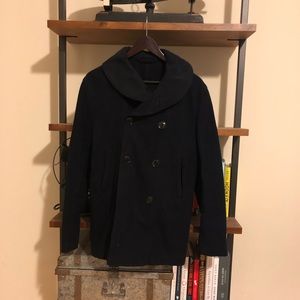 Engineered Garments Shawl Collar Peacoat 100% Wool